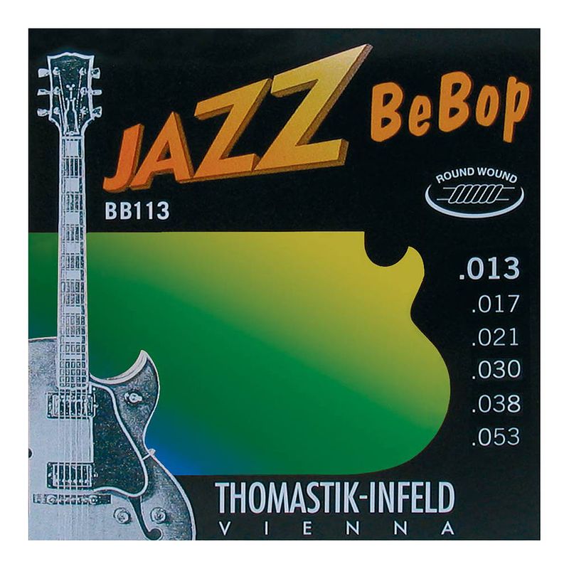 Foto van Thomastik-infeld bb113 jazz bebop roundwound medium light