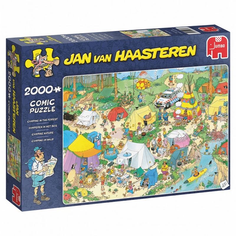 Foto van Jumbo legpuzzel jan van haasteren kamperen in het bos 2000 stukjes