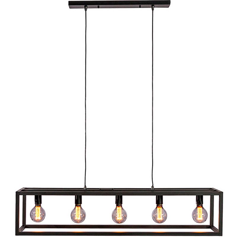 Foto van Sense's living hanglamp jazz e27 40w 120 x 25 cm staal zwart