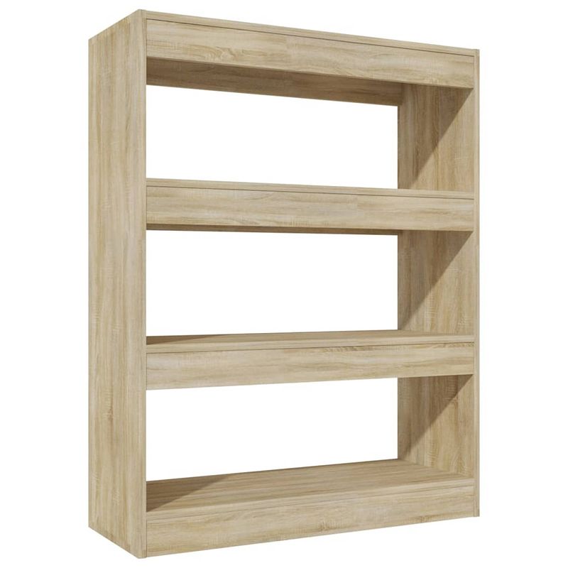 Foto van Vidaxl boekenkast/kamerscherm 80x30x103 cm bewerkt hout sonoma eiken