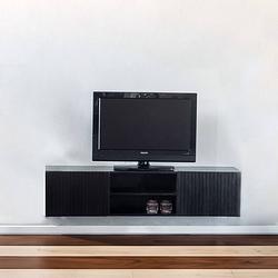 Foto van Giga meubel - zwevend tv-meubel zwart - mangohout - 150x40x50cm - kast roman