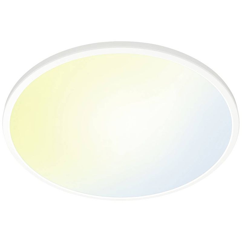 Foto van Wiz 8719514554931 superslim wiz ceiling 22w w rd 27-65k tw led-plafondlamp 22 w wit