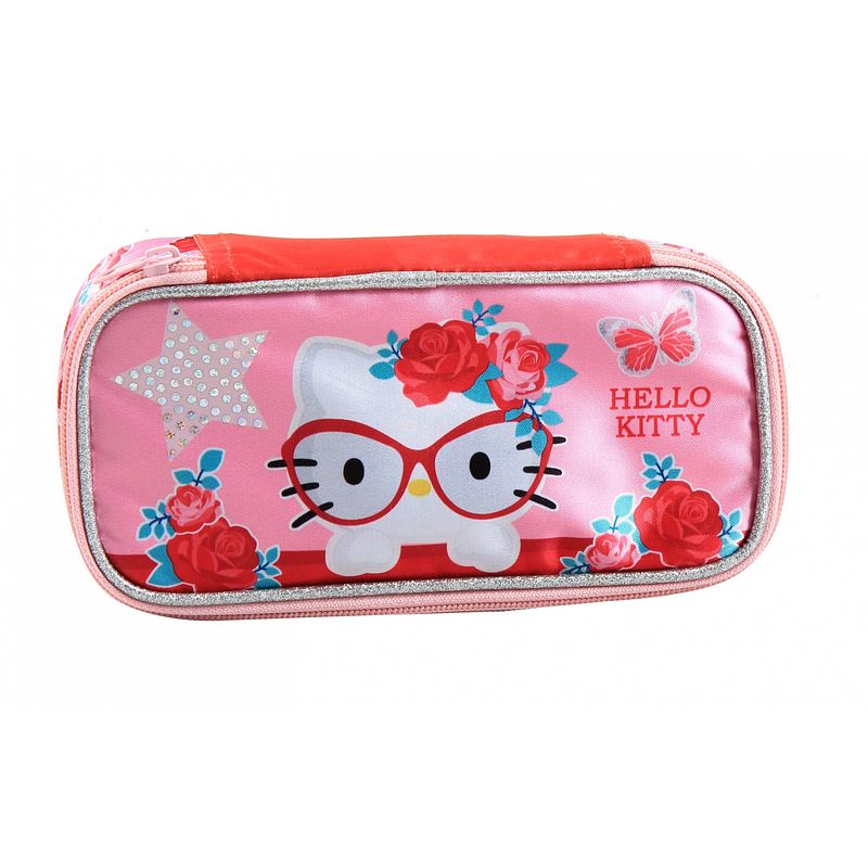 Foto van Hello kitty etui meisjes 21 x 10 cm polyester roze