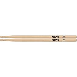 Foto van Nova by vic firth 2b hickory drumstokken met houten tip