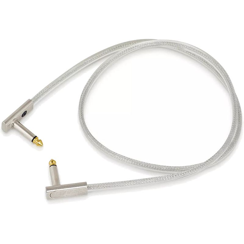 Foto van Rockboard sapphire series flat patch cable transparant 80 cm