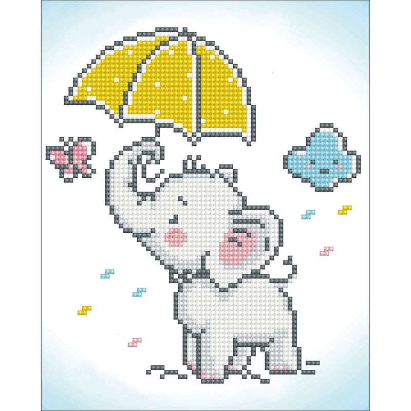 Foto van Diamond dotz baby brollie diamond painting, 2.287 dotz, 25x20 cm