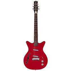 Foto van Danelectro dc59r fifty niner red top semi-akoestische gitaar