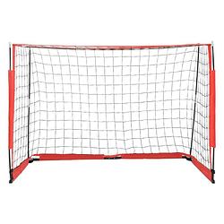 Foto van The living store inklapbaar voetbaldoel - 184 x 91 x 124.5 cm - stalen frame - polyester net