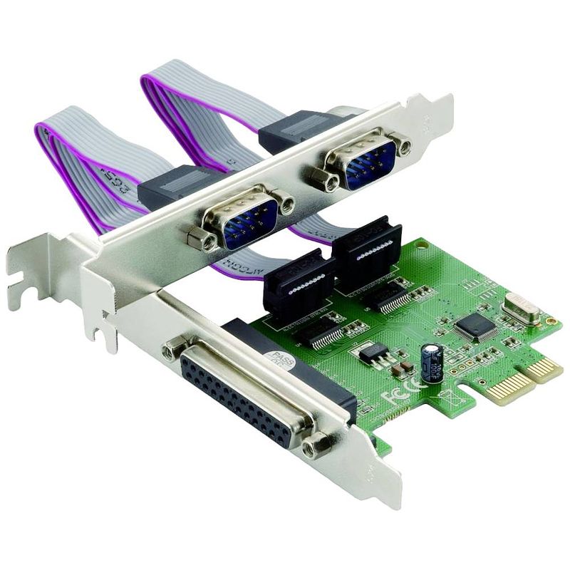 Foto van Conceptronic spc01g 1 + 2 poorten seriële/parallelle interfacekaart pci-express, parallel (ieee 1284), serieel (9-pol.) pcie