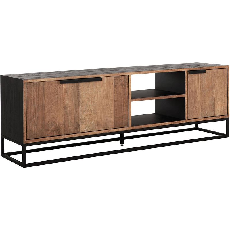 Foto van Dtp home tv stand cosmo no.2 medium, 3 doors, 2 open racks,55x165x4...