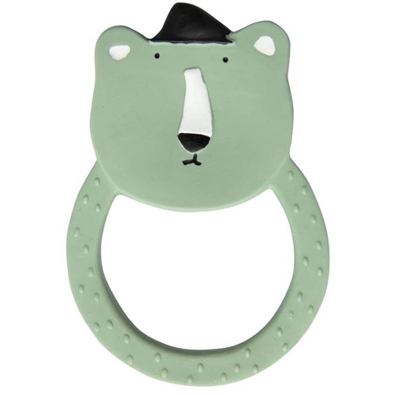 Foto van Trixie bijt- en badring mr. polar bear junior 12 cm rubber groen