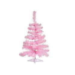 Foto van Kleine lichtroze kerstboom van 60 cm - kunstkerstboom