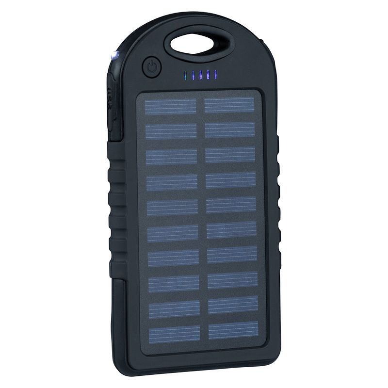 Foto van Solar powerbank - zwart