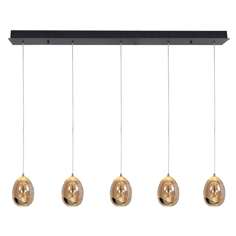 Foto van Infiori -ghlight - golden egg - hanglamp - led - 108 x 12 x 155cm - zwart