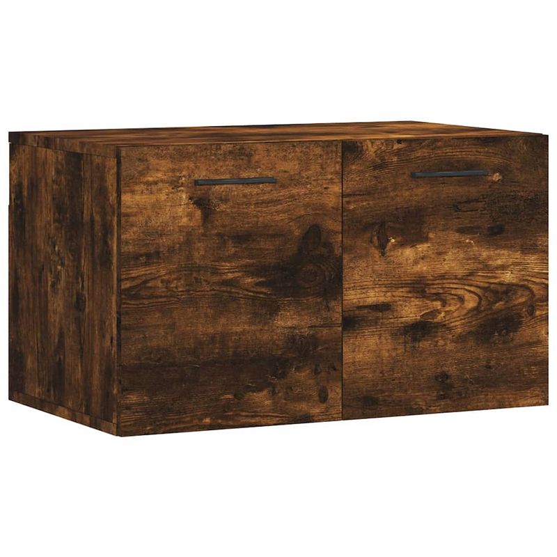 Foto van The living store wandkast - gerookt eiken - 60 x 36.5 x 35 cm - decoratief en praktisch