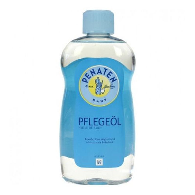 Foto van Penaten olie - rvs - 500 ml - voor jong & oud - baby olie - olie voor kinderen