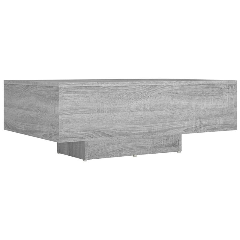 Foto van The living store salontafel grijs sonoma eiken 85x55x31 cm - bewerkt hout