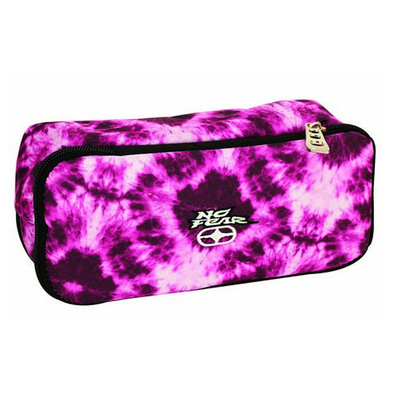 Foto van No fear etui tie-dye 23 x 10 x 6 cm textiel roze