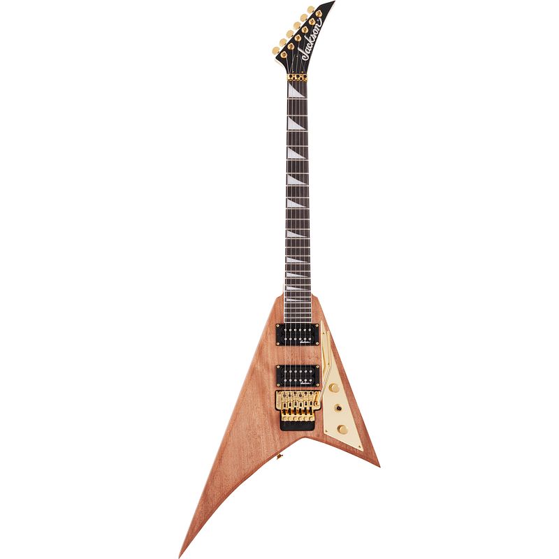 Foto van Jackson js series rhoads mah js32 natural elektrische gitaar met floyd rose