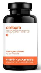 Foto van Cellcare vitamin a d & omega's capsules 90st