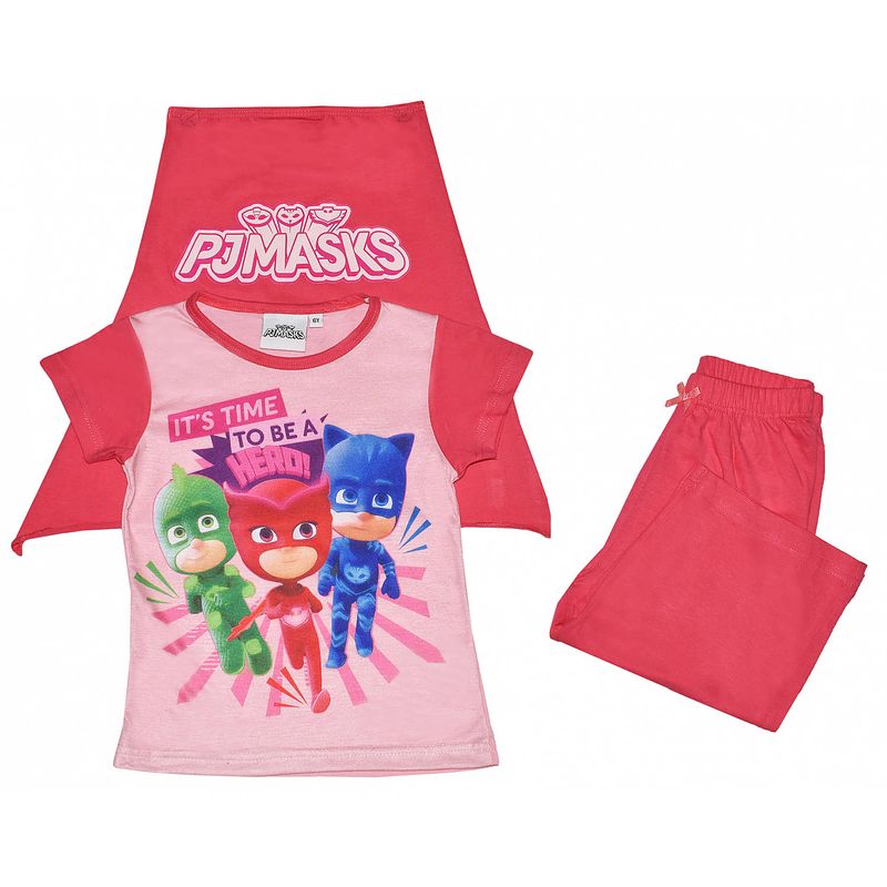 Foto van Disney pyjama pj masks meisjes katoen roze maat 2 jaar