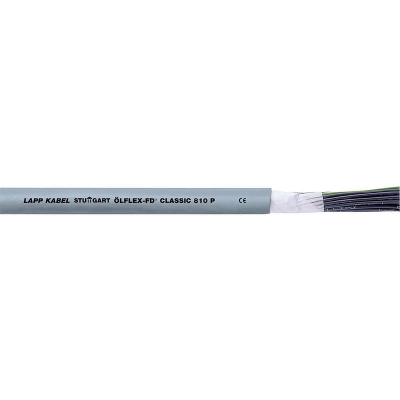 Foto van Lapp 29210-300 geleiderkettingkabel ölflex® classic fd 810 p 1 g 10 mm² grijs 300 m