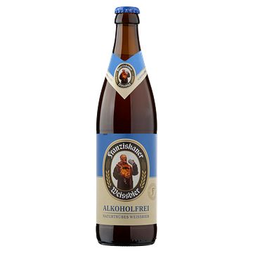 Foto van Franziskaner weissbier naturtrubes weissbier alcoholvrij 0,5% fles 500ml bij jumbo