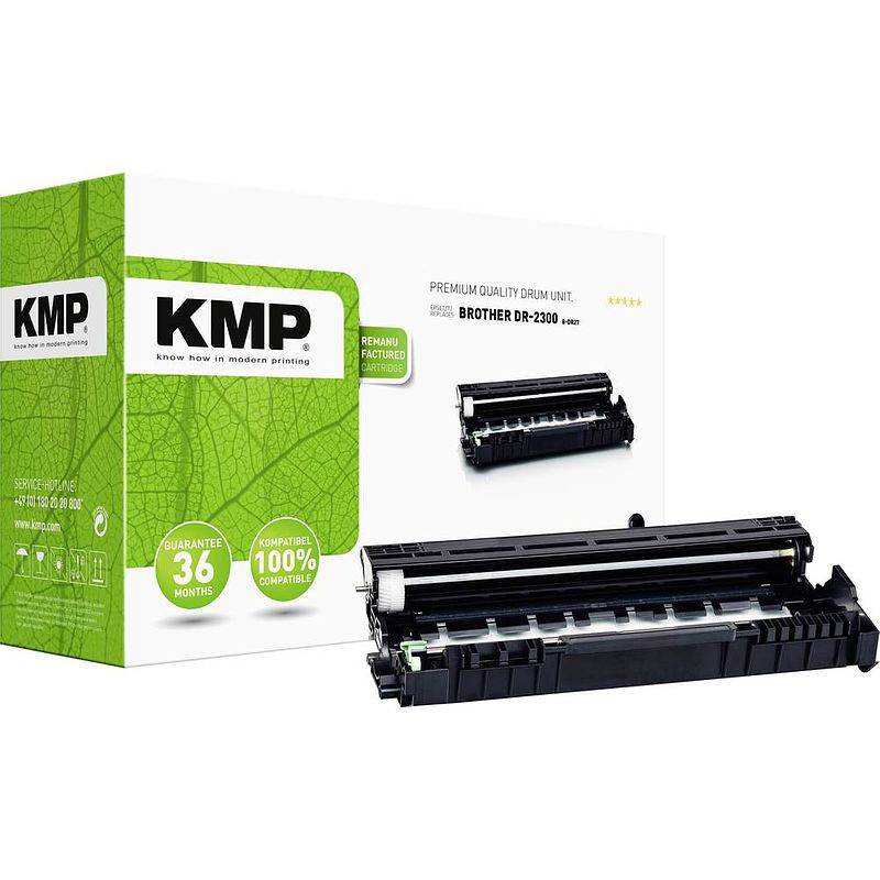 Foto van Kmp drum unit vervangt brother dr-2300, dr2300 compatibel zwart 12000 bladzijden b-dr27