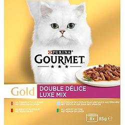 Foto van Gourmet gold luxe mix kattenvoer nat 8 x 85g bij jumbo