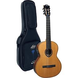 Foto van Lag guitars classic hyvibe 15 chv15e e/a klassieke gitaar met ingebouwd multi-effect en bluetooth