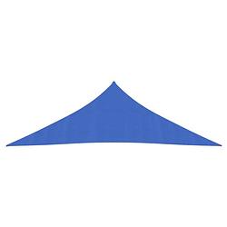 Foto van The living store schaduwdoek - hdpe - 3.5 x 3.5 x 4.9 m - blauw