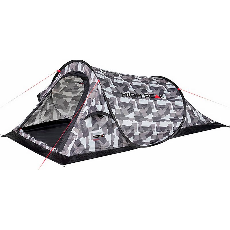 Foto van High peak pop-up tent campo 220 x 120 x 90 cm grijs