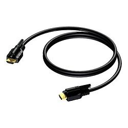 Foto van Procab bsv104 basic hdmi kabel 1m met dubbele schroefbevestiging