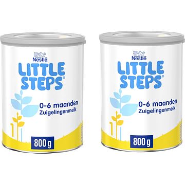 Foto van Little steps 1 zuigelingenmelk standaard 06 maanden 2 x 800g bij jumbo