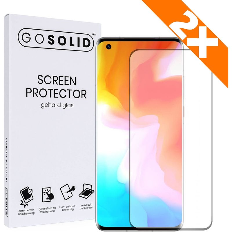 Foto van Go solid! screenprotector voor oppo reno 7 gehard glas - duopack