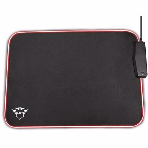 Foto van Trust gxt765 glide-flex rgb mousepad desktop accessoire zwart