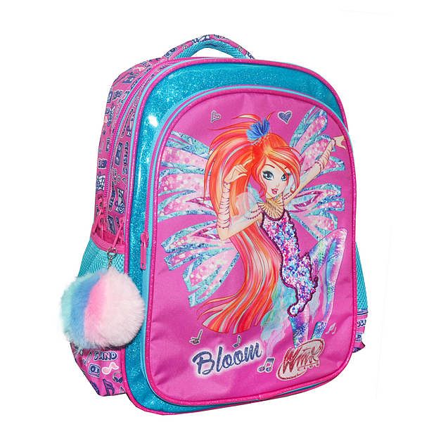 Foto van Nickelodeon rugzak winx club meisjes 32 x 43 cm roze/blauw