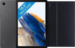 Foto van Samsung galaxy tab a8 32gb wifi grijs + bluebuilt book case zwart