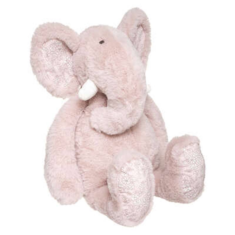 Foto van Pluche knuffel dier roze olifant 45 cm - knuffeldier