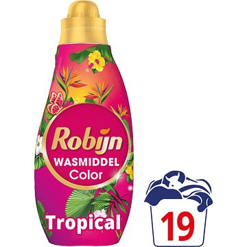 Foto van Robijn klein & krachtig wasmiddel tropical 19 wasbeurten aanbieding bij jumbo | 1+1 gratis