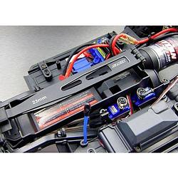 Foto van Samix sam-trx4-6074 tuning-onderdeel samix trx-4 alum. black battery hold-down plate samtrx4-6074