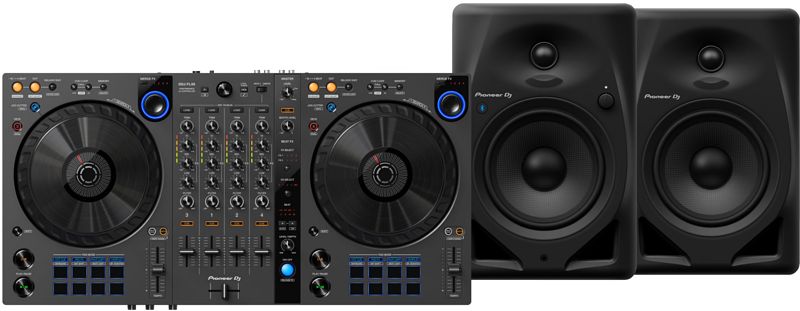 Foto van Productnaam pioneer dj ddj-flx6 + pioneer dj dm-50d-bt zwart