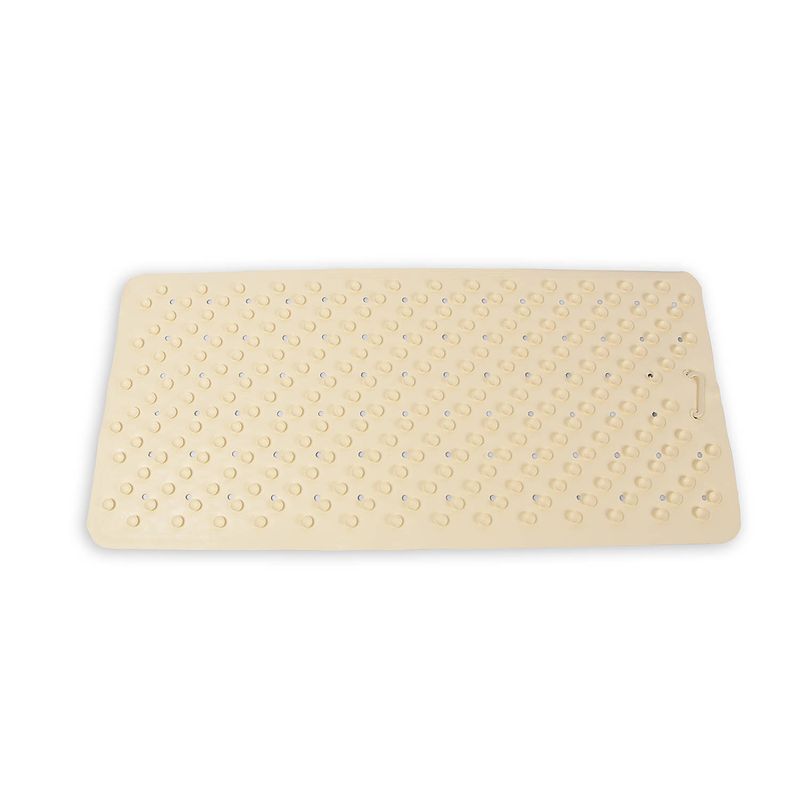 Foto van Anti-schimmel beige badmat rubber badkamer mat dikte- 0.12 cm douchemat 36cm*76cm