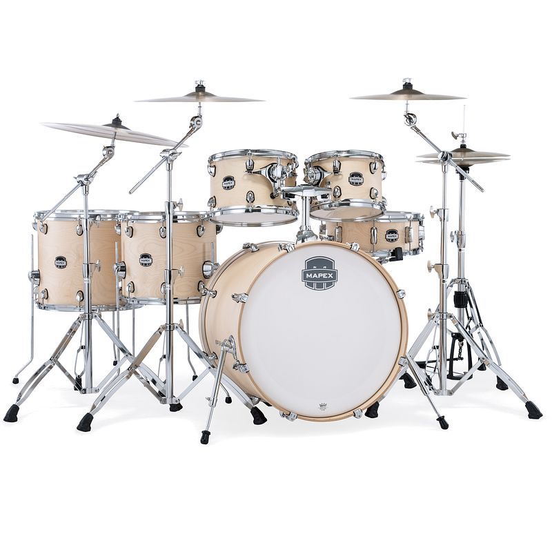 Foto van Mapex mars maple stage plus natural satin 6d. shellset