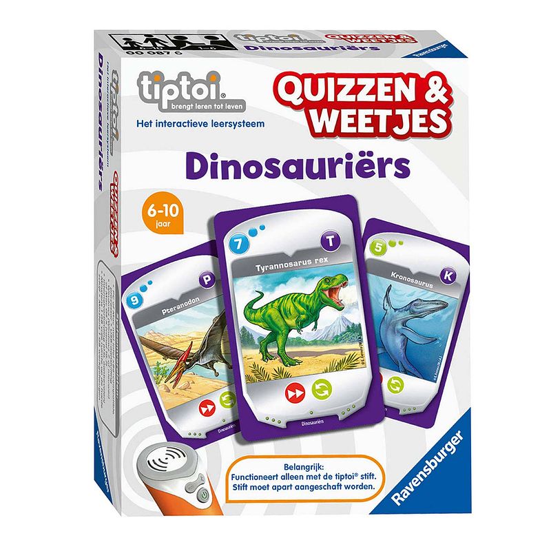 Foto van Ravensburger ravensbuger tiptoi® quizzen & weetjes dinosauriers