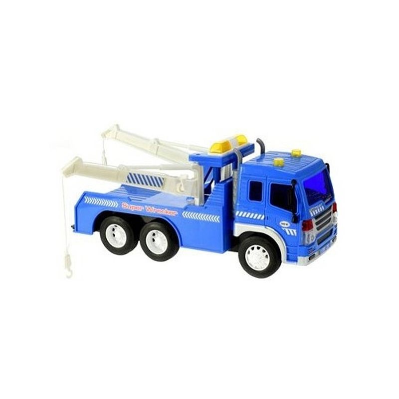 Foto van Toi-toys takelwagen met licht en geluid 28 cm blauw