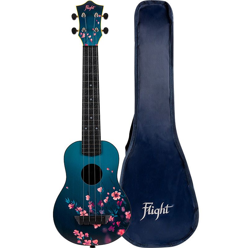 Foto van Flight travel series tusl32 sakura sopraan ukelele met concert scale hals inclusief gigbag