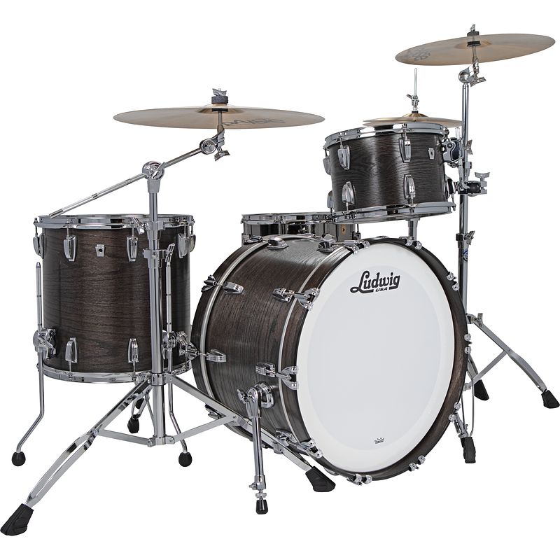 Foto van Ludwig l7342axskwc classic oak fab smoke 3-delige shellset