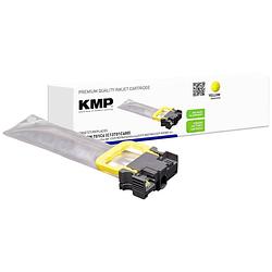 Foto van Kmp inktcartridge vervangt epson t01c4 compatibel single geel 1663,4009 1663,4009