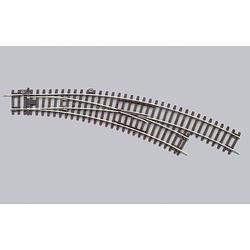 Foto van H0 piko a-rails 55223 gebogen wissel, rechts met handbediening r1+r2/r2+r3 mm 30 °